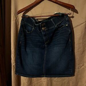 Knee Length Denim Skirt